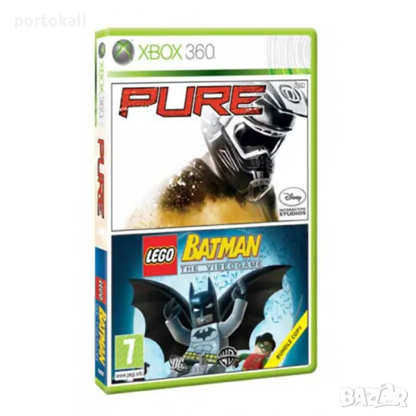+Гаранция! НОВА! Xbox 360 игра, 2 игри в 1. Lego Batman и Pure , снимка 1