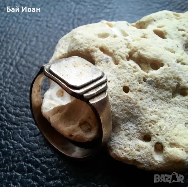 Стар винтидж сребърен пръстен - унисекс,ръчна изработка !, снимка 1