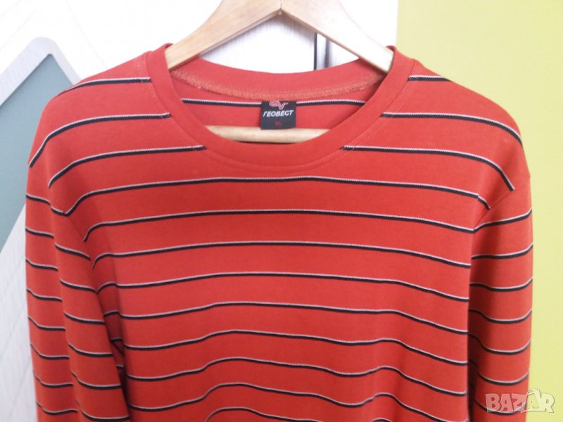 Мъжка блуза на райета XL, снимка 1