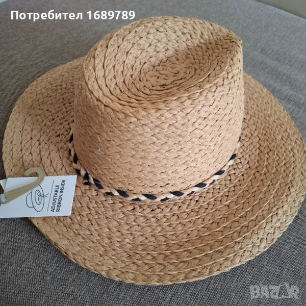 Нова дамска плажна шапка/ капела - размер S/M, снимка 1