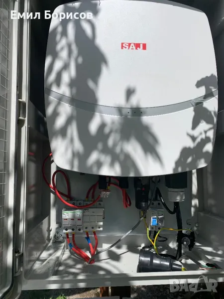 Мрежов 8KW монофазен инвертор R5-8K-S2-15 на 5месеца работа в гаранция и смартметар, снимка 1