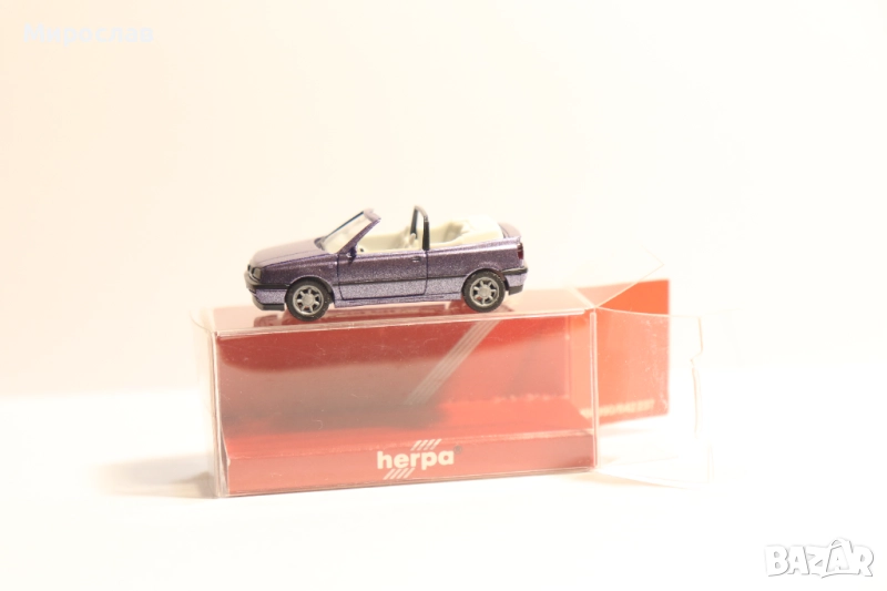 HERPA H0 1/87 VW GOLF 3 КОЛИЧКА КАМИОН МОДЕЛ, снимка 1