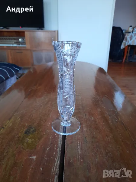 Стара стъклена ваза #15, снимка 1