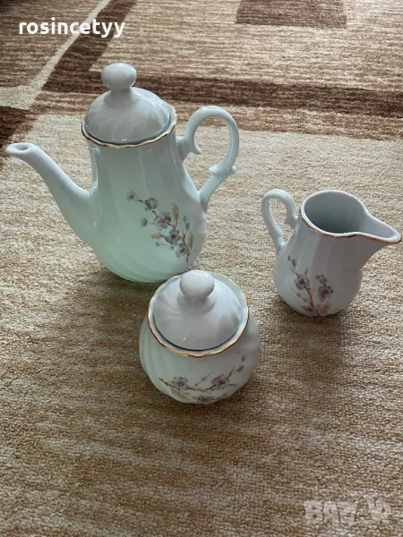 Порцеланов комплект за кафе, снимка 1