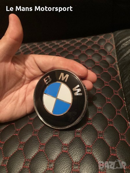 Bmw емблеми предна,задна e36,e46,e90,e91,е92,е87,е60,е70 74мм 82мм, снимка 1