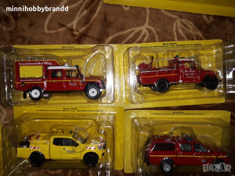 Toyota Fj Land Cruiser Nissan Navara Land Rover Defender Toyota Hilux Hachette 1.43 Scale Top Models, снимка 1
