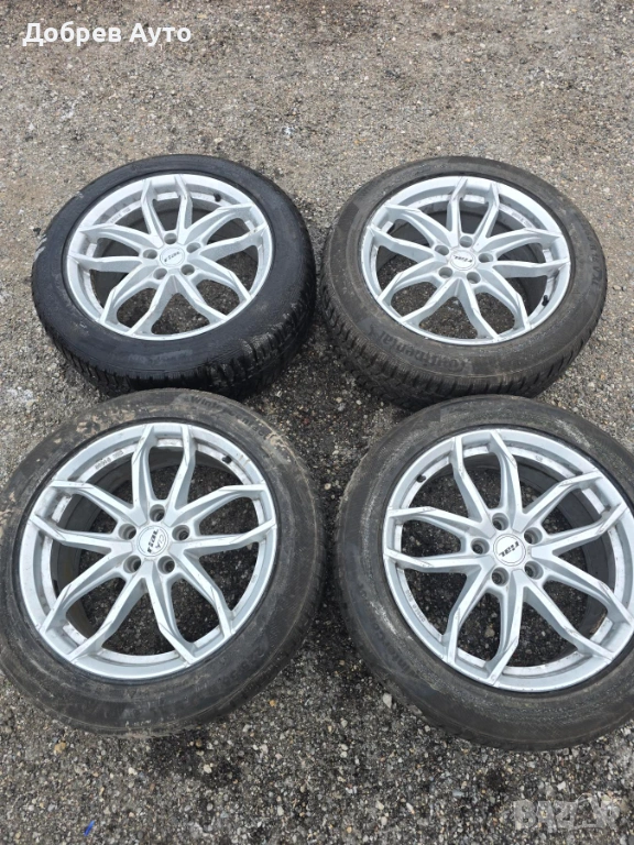 Лети джанти 18" с зимни гуми Continental за Mercedes - KBA  , снимка 1