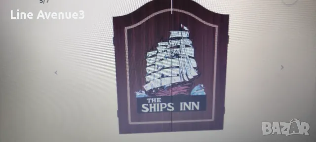 Професионална мишена за дартс от сизал с шкаф и 6 стрелички, снимка 4 - Други игри - 48045240