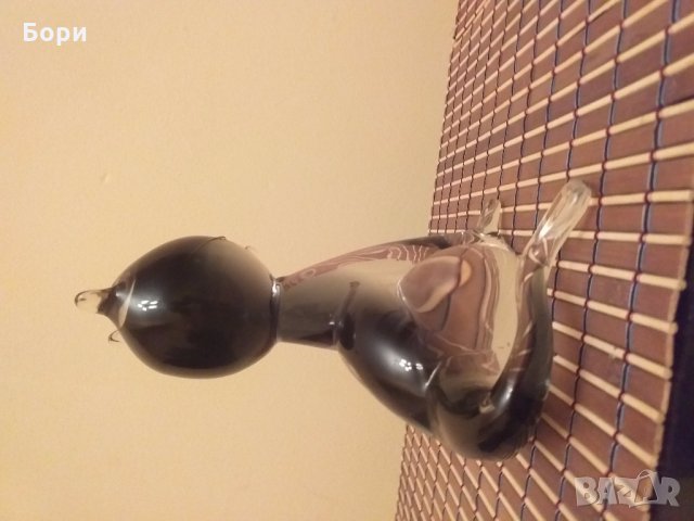 Сувенир стъклена котка 19см, снимка 7 - Статуетки - 27226213