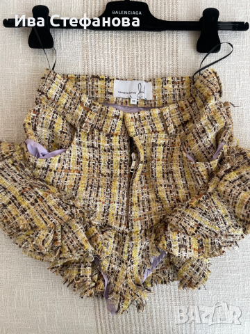 букле  елегантен оригинален сет комплект от две части блуза и къси панталони къдрици Natasha Zinko, снимка 13 - Костюми - 44922473