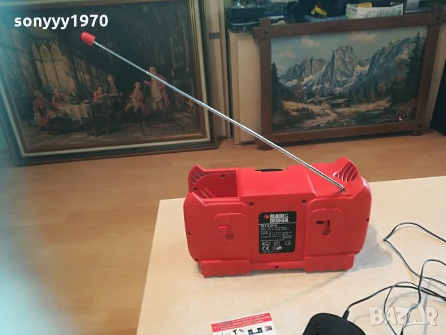 black & decker radio+battery pack+battery charger 0705210922, снимка 11 - Радиокасетофони, транзистори - 32786917