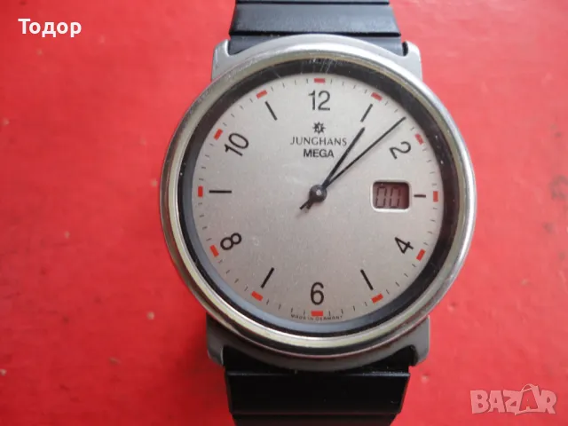 Немски кварцов часовник Junghans Mega, снимка 2 - Мъжки - 49072294