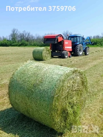 Продавам бали ливадно сено,слама,царевичак реколта 2025г, снимка 1