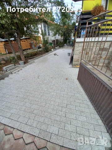 Редене на тротоарни плочки бордюри павета , снимка 2 - Други ремонти - 33563404