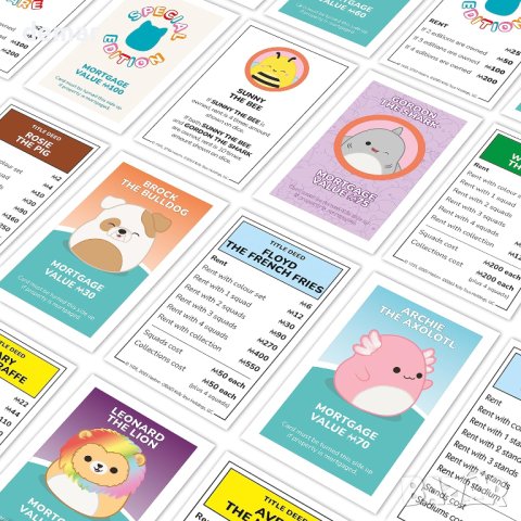 Монополи на английски - Squishmallows (EN), снимка 5 - Образователни игри - 43185530