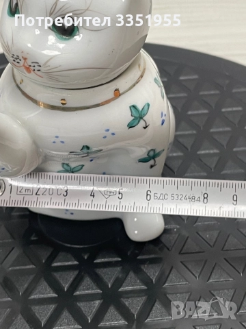 Красива антикварна каничка за Мляко Коте, снимка 16 - Сервизи - 51876302