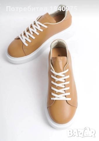 Дамски кецове/сникърси естествена кожа, снимка 2 - Кецове - 52233431