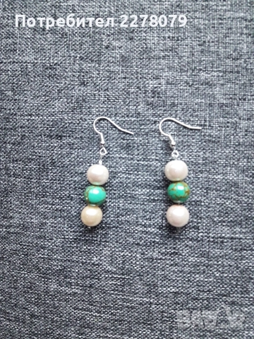 Обеци от полускъпоценни камъни - ръчна изработка, снимка 16 - Обеци - 44764262