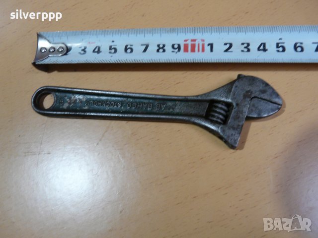 Стар раздвижен ключ BAHCO - малък размер, снимка 3 - Ключове - 39156192
