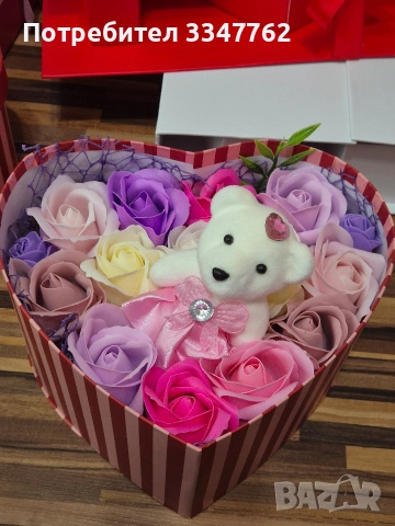 Сапунени рози , снимка 5 - Изкуствени цветя - 53434408