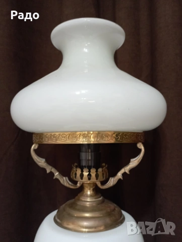 Комплект от две големи старинни красиви лампи - лампа, снимка 5 - Антикварни и старинни предмети - 50090392