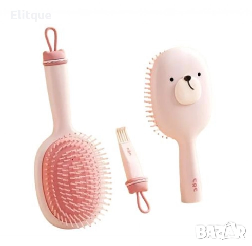 Четка за коса с четчица за почистване в два забавни варианта, снимка 3 - Други - 52832187