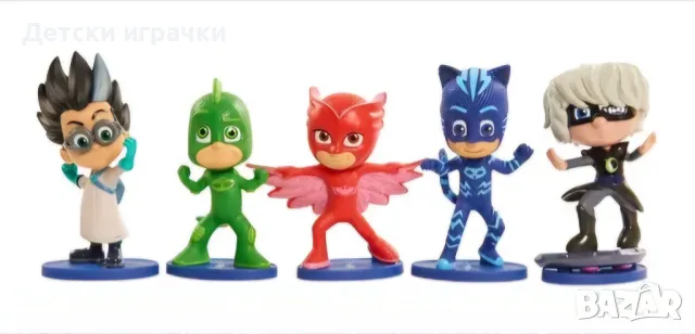 Фигурки Пи Джей Маск, PJ Masks, 6 броя, комплект , снимка 2 - Фигурки - 49246476