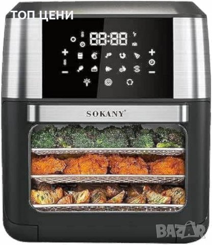 Фурна с горещ въздух AIR FRYER OVEN SOKANY, снимка 3 - Печки, фурни - 43282095