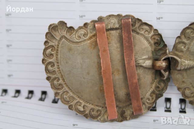 Изящни сребърни възрожденски пафти, снимка 9 - Антикварни и старинни предмети - 40760913