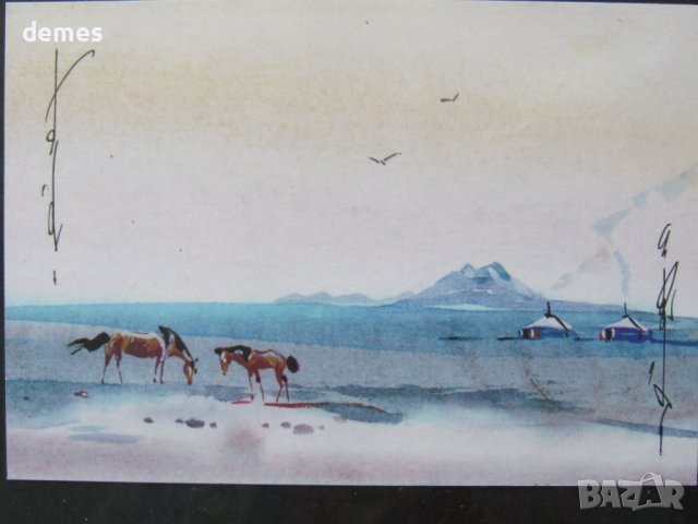 Серия традиционни картини живопис - Монголия -1, снимка 3 - Картини - 23795453