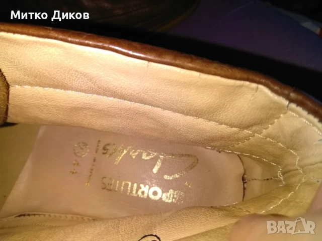 Мъжки маркови обувки боти естествена кожа Clarks стелка 275мм реален размер №43, снимка 13 - Мъжки боти - 51080377