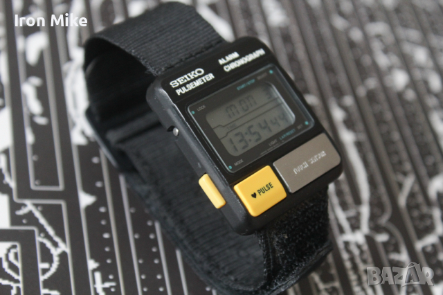 рядък SEIKO S229-5001 PULSE METER Alien кварц винтаге, снимка 4 - Мъжки - 44893350