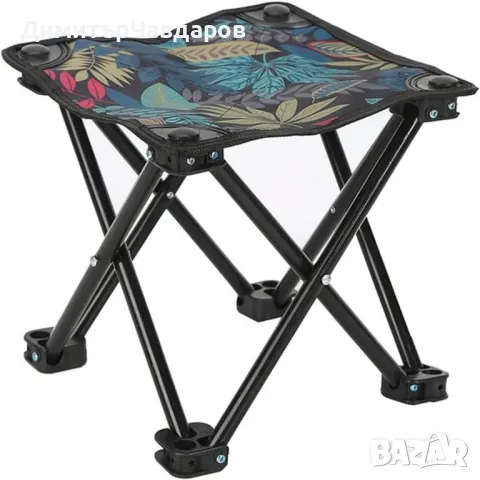 Преносима сгъваема табуретка за къмпинг, туризъм, риболов, плаж, снимка 11 - Къмпинг мебели - 50031627