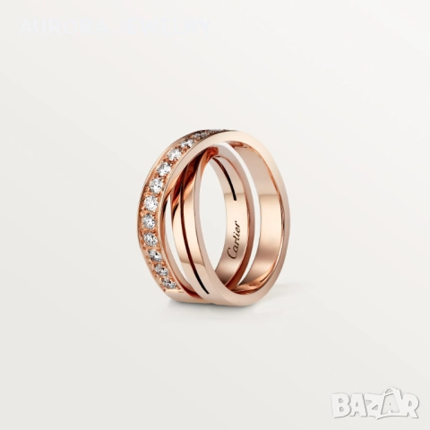 CARTIER Etincelle de Cartier Rose Gold Diamonds Дамски Пръстен, снимка 11 - Пръстени - 52833286