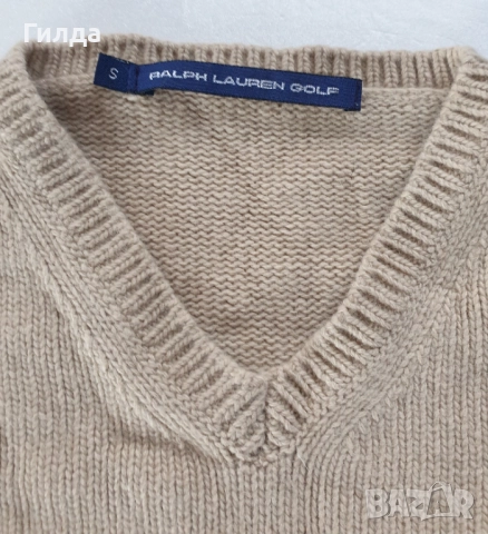 Ralph Lauren Golf 100% вълна пуловер S, снимка 2 - Блузи с дълъг ръкав и пуловери - 52770310