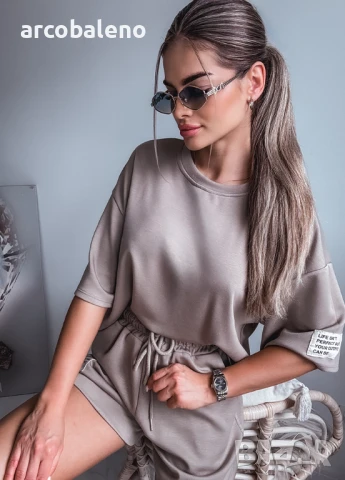 Дамски летен комплект / блуза + шорти FANGO, снимка 8 - Комплекти - 50622452