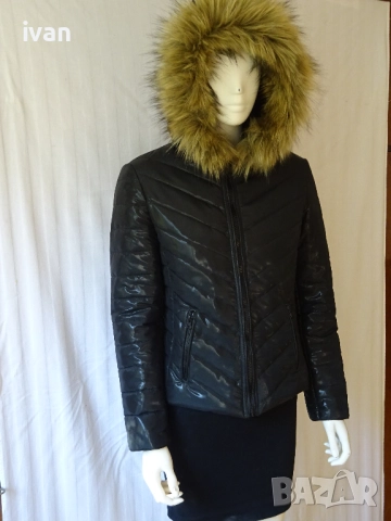 Дамско зимно яке с качулка, снимка 4 - Якета - 52596259
