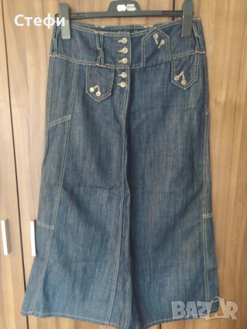 НАМАЛЕНА Дамска дънкова пола Franco Ferucci , снимка 5 - Поли - 40163679