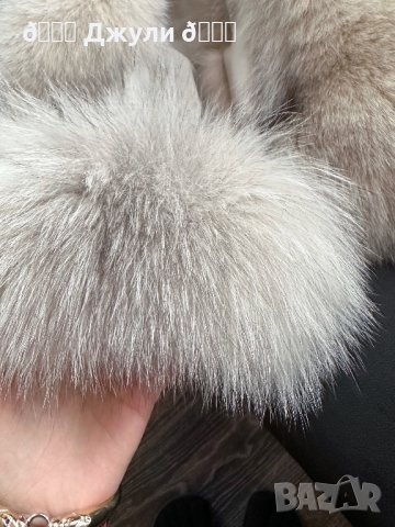 Палто с естествен косъм от полярна лисица 2в1, снимка 6 - Палта, манта - 42565077
