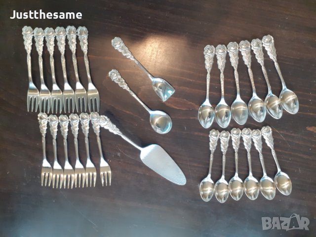 Десертни прибори BMF 18/10 неръждаема стомана вилици лъжички, снимка 2 - Антикварни и старинни предмети - 43116094