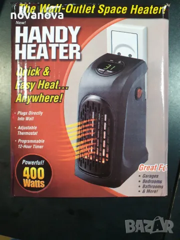 Портативна керамична печка Handy Heater, 400w, с таймер , снимка 3 - Отоплителни печки - 47990125