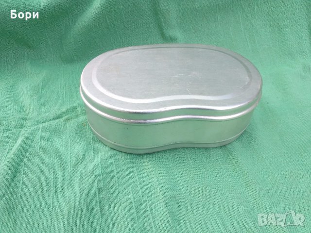 Стара алуминиева кутия по БДС, снимка 1 - Кутии за храна - 33075944