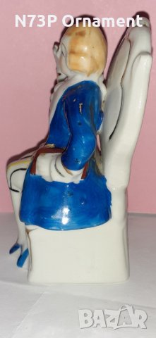 СТАРА ПОРЦЕЛАНОВА ФИГУРКА. РЪЧНО РИСУВАНА., снимка 4 - Антикварни и старинни предмети - 32700272