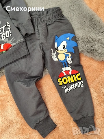 Детски комплект със Соник за момченца от 3г до 8г, снимка 4 - Детски комплекти - 53131801
