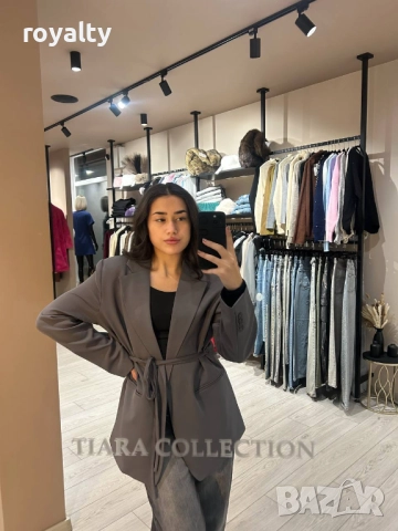 Сиво Дамско Сако 