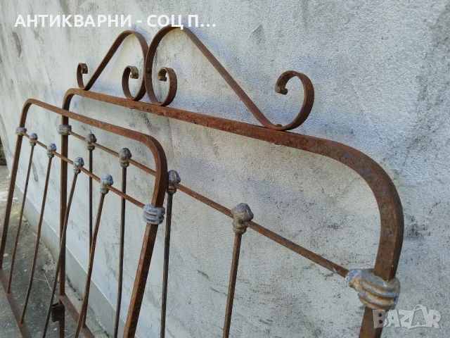 Комплект Стари Ковани Табли От Ретро Легло / 20 кг. , снимка 4 - Антикварни и старинни предмети - 50824262