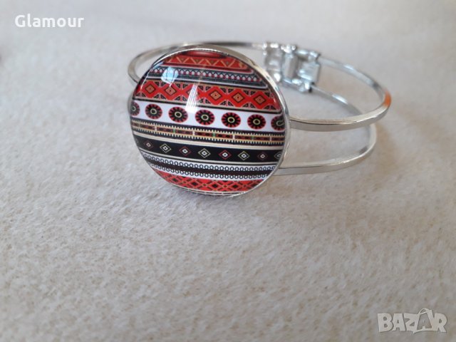 Гривна с цветен кабошон, снимка 6 - Гривни - 28147549