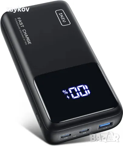 Преносимо зарядно устройство INIU, 65W бързо зареждане Power Bank 25000mAh