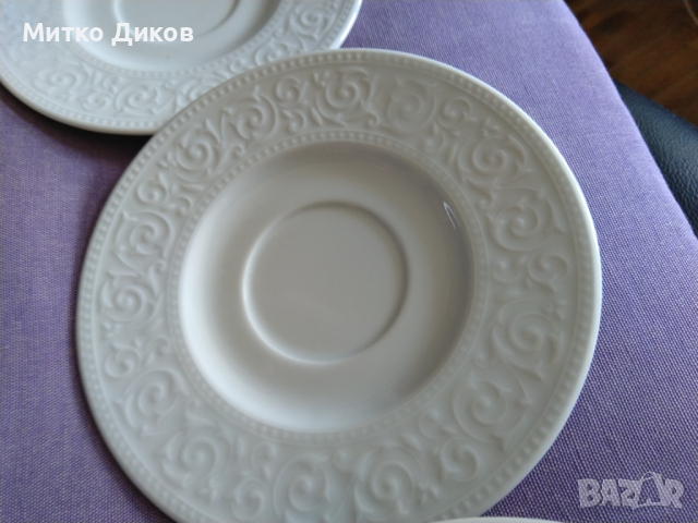 Сервиз за кафе  нов 12 части марков фин порцелан Kutahya Bone Irem, снимка 8 - Сервизи - 44928628