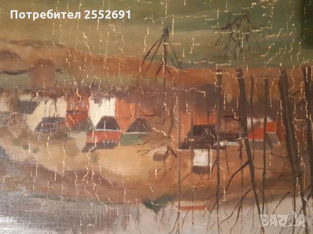 Авторска картина , снимка 4 - Антикварни и старинни предмети - 28543745